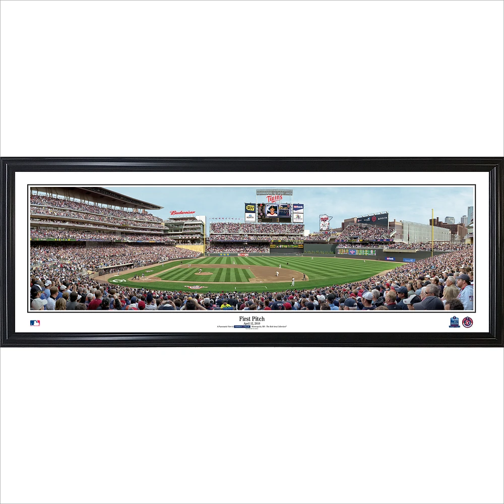 Minnesota Twins 39'' x 13.5'' First Pitch Standard Framed Panorama
