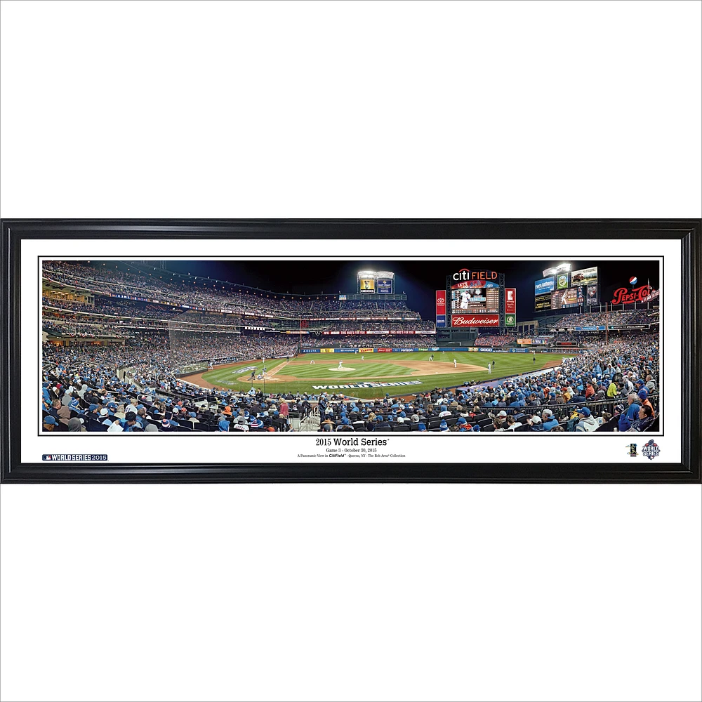New York Mets 39'' x 13.5'' 2015 World Series Standard Frame Panorama