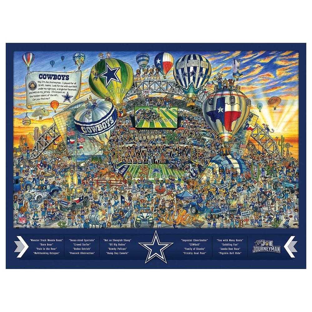 Dallas Cowboys 500-Piece Joe Journeyman Puzzle
