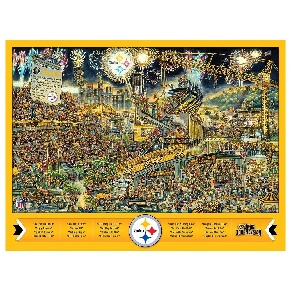 Pittsburgh Steelers 500-Piece Joe Journeyman Puzzle