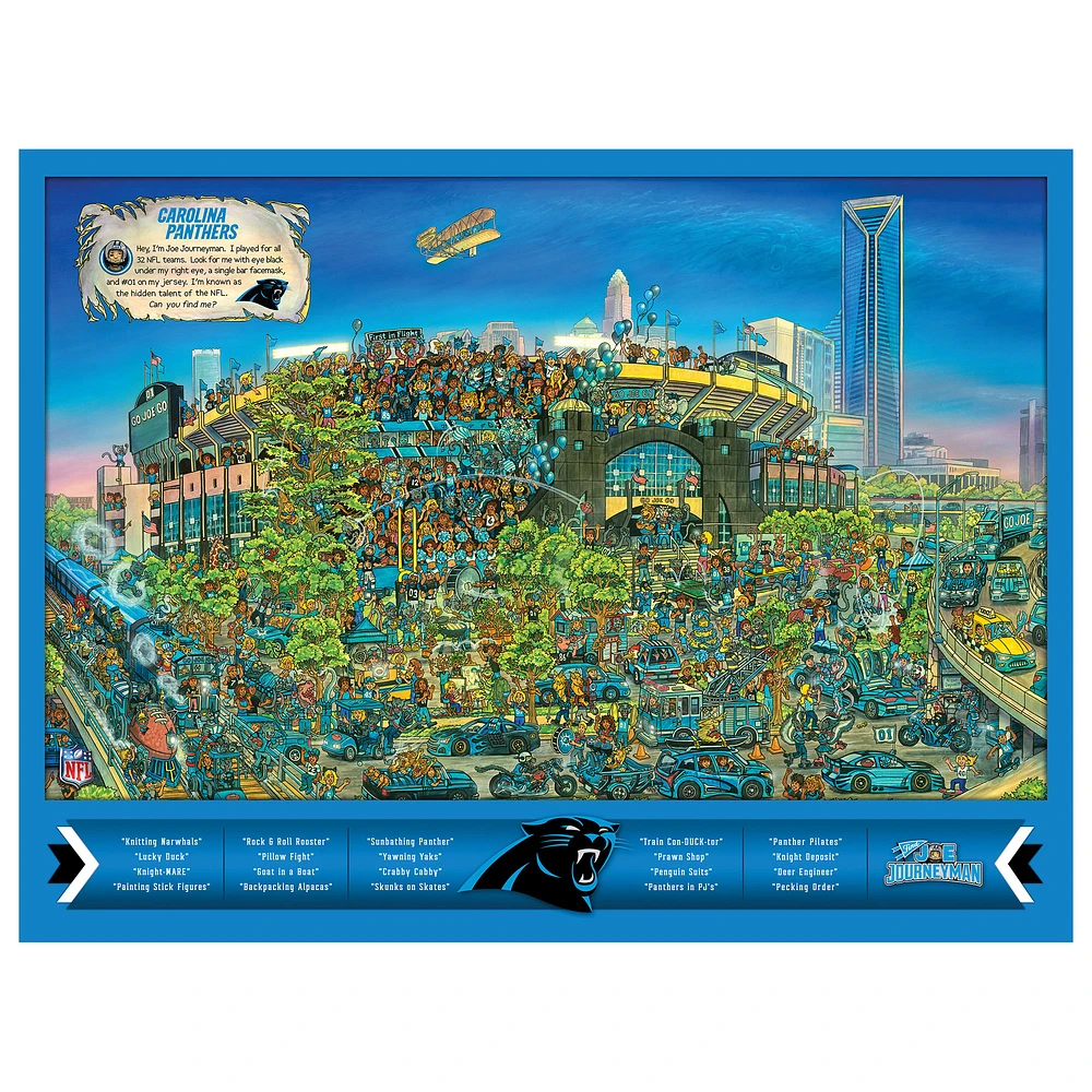 Carolina Panthers 500-Piece Joe Journeyman Puzzle