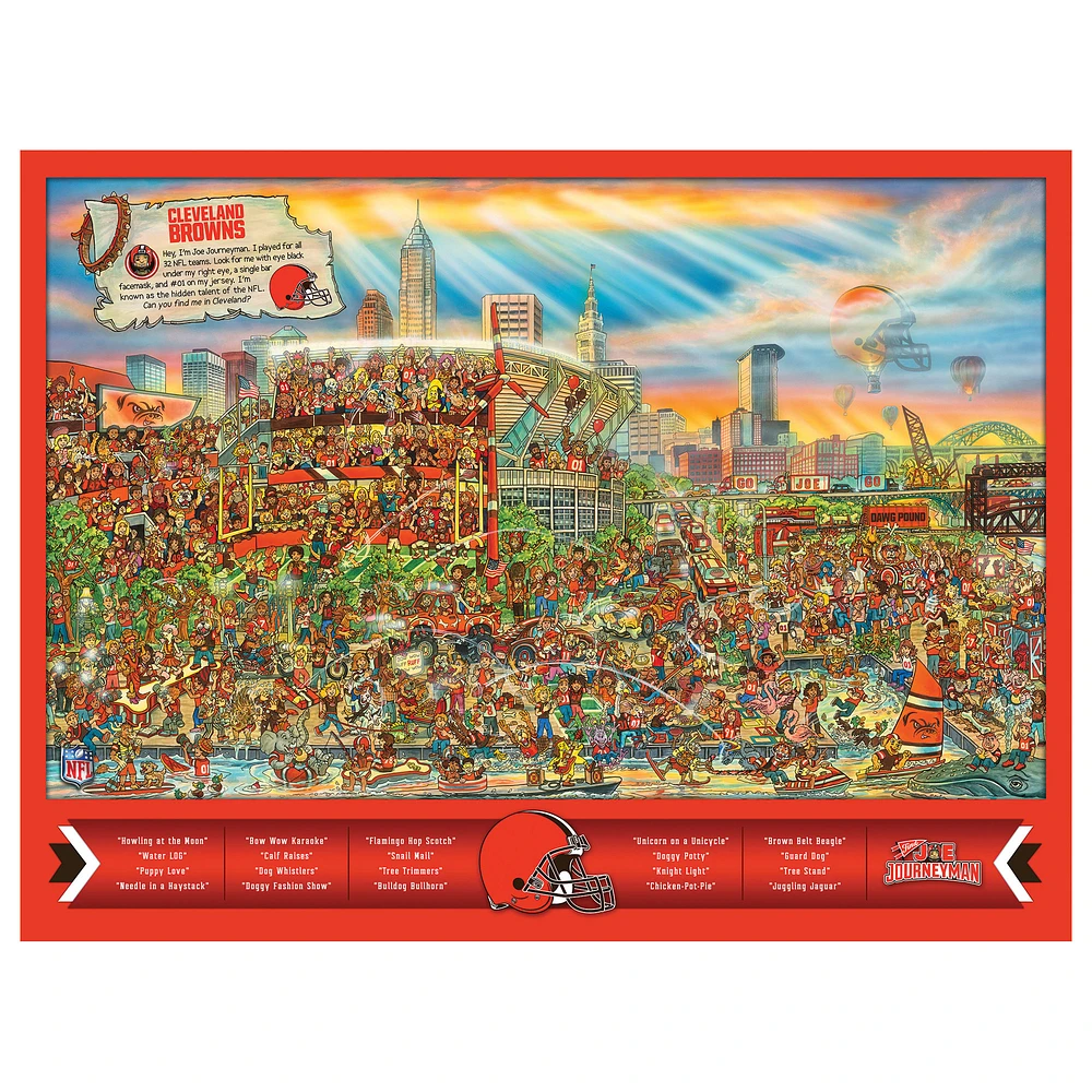 Cleveland Browns 500-Piece Joe Journeyman Puzzle