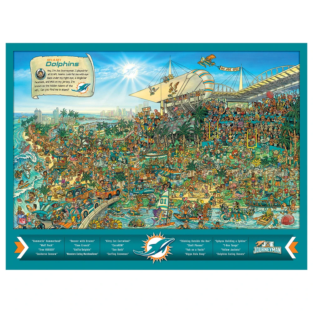 Miami Dolphins 500-Piece Joe Journeyman Puzzle
