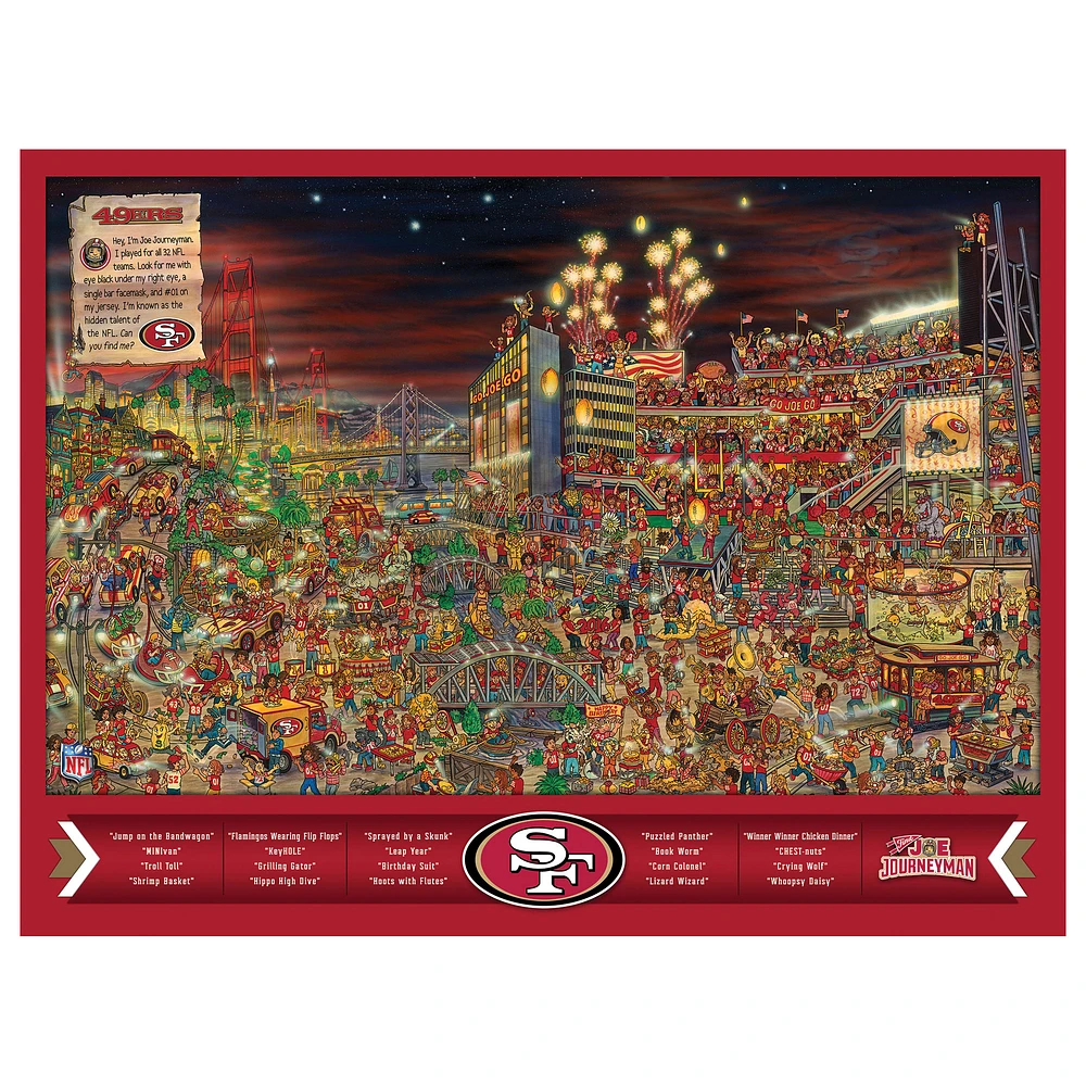 San Francisco 49ers 500-Piece Joe Journeyman Puzzle