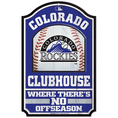 WinCraft Colorado Rockies 11'' x 17'' Vintage Wood Sign
