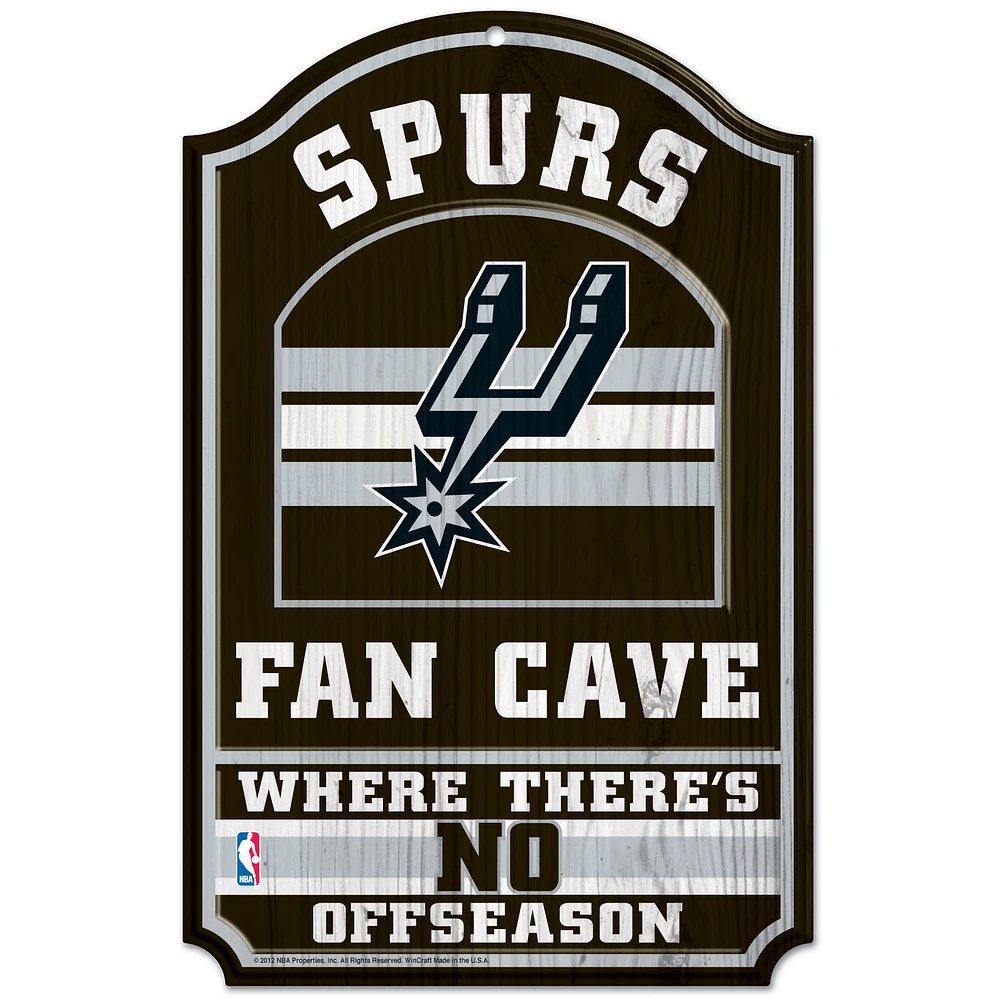 WinCraft San Antonio Spurs 11'' x 17'' Team Wood Sign