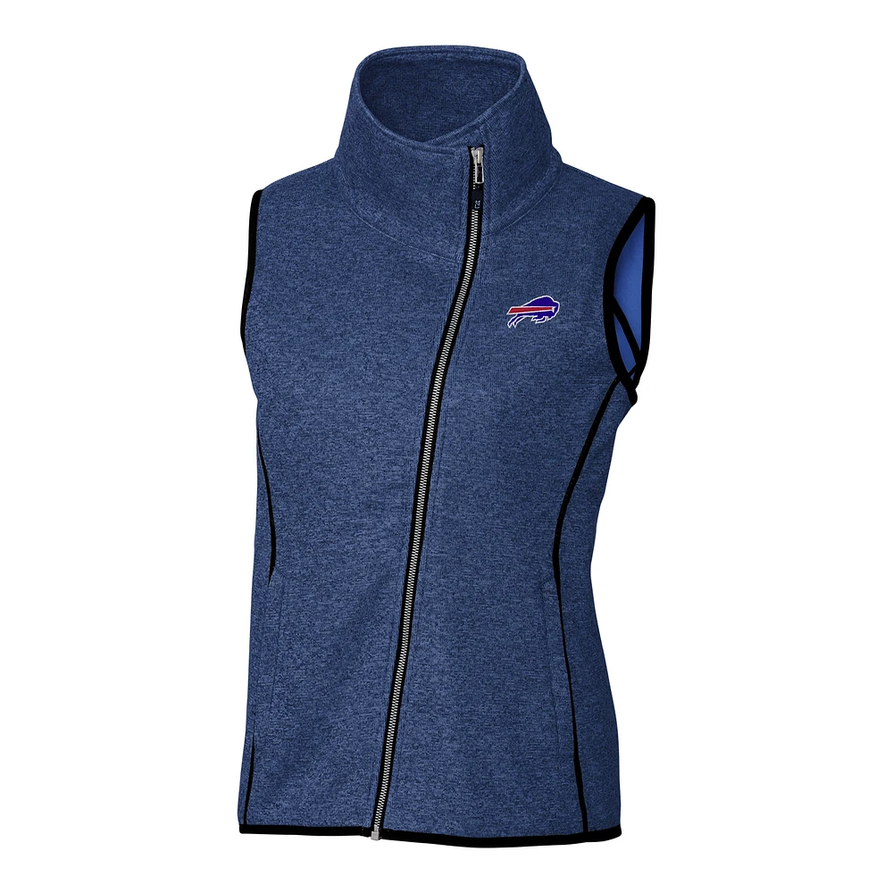Women's Cutter & Buck Blue Buffalo Bills Mainsail Full-Zip Vest