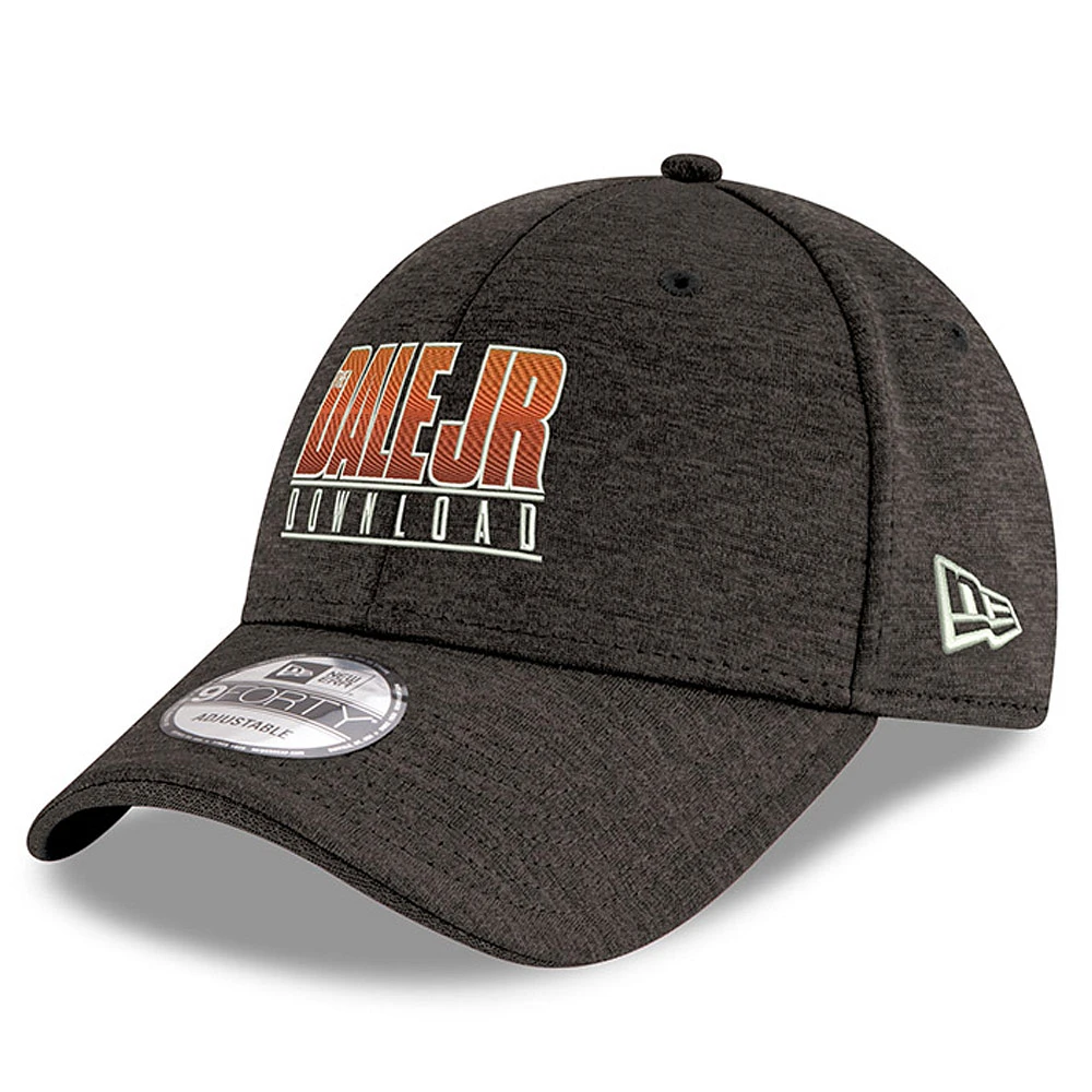 Men's New Era Black Dale Earnhardt Jr. Download Shadow Tech 9FORTY Snapback Adjustable Hat