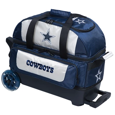 Navy Dallas Cowboys Two-Ball Roller Bowling Bag