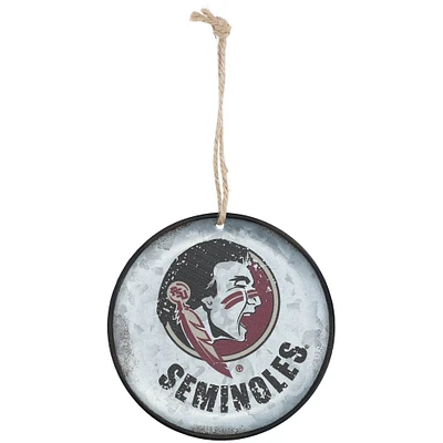 Florida State Seminoles Rustic Ornament