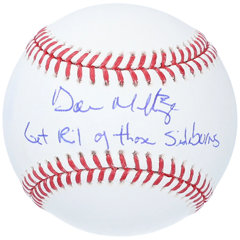 Don Mattingly New York Yankees Autographed Baseball with "Get Rid of Those Sideburns!" Inscription