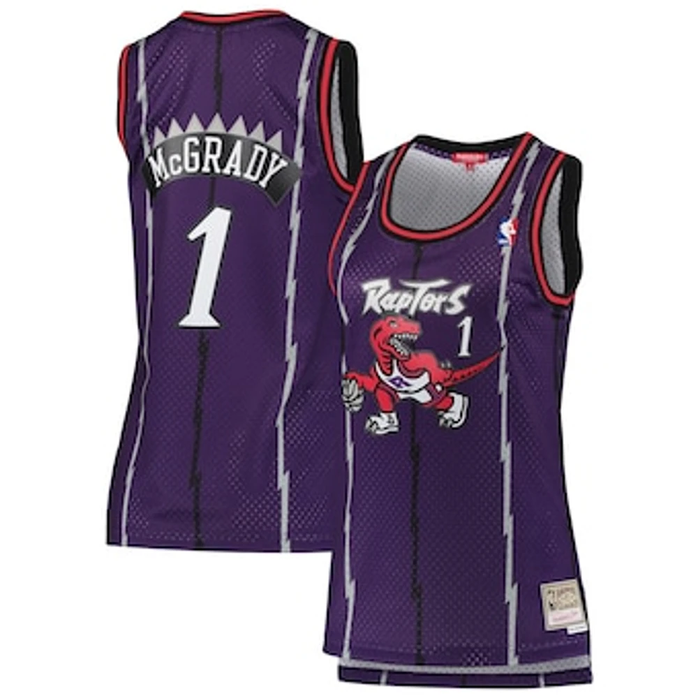 Women's Mitchell & Ness Tracy McGrady Purple Toronto Raptors 1998/99 Hardwood Classics Swingman Jersey