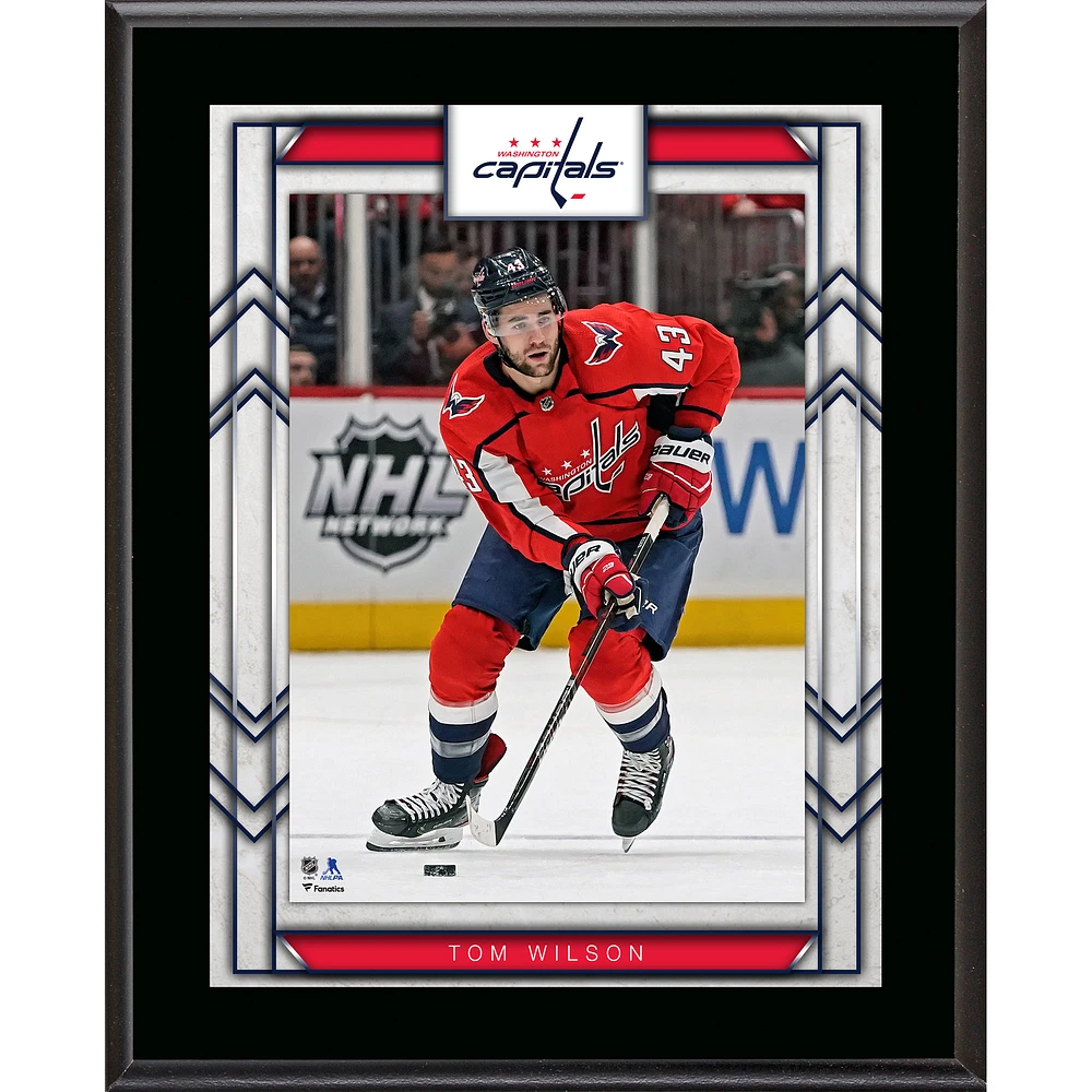 Tom Wilson Washington Capitals 10.5" x 13" Sublimated Player Plaque