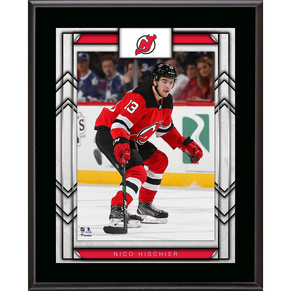 Nico Hischier New Jersey Devils 10.5" x 13" Sublimated Player Plaque