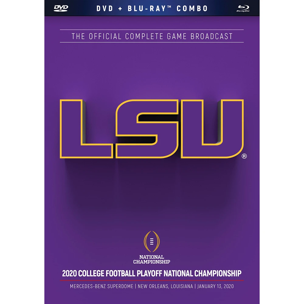 LSU Tigers College Football Playoff 2019 National Champions DVD & Blu-Ray Combo Set