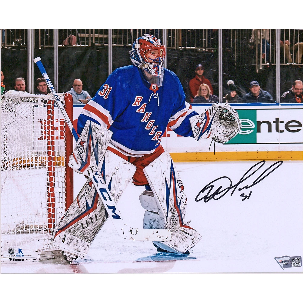 Igor Shesterkin New York Rangers Autographed 8" x 10" NHL Debut Photograph