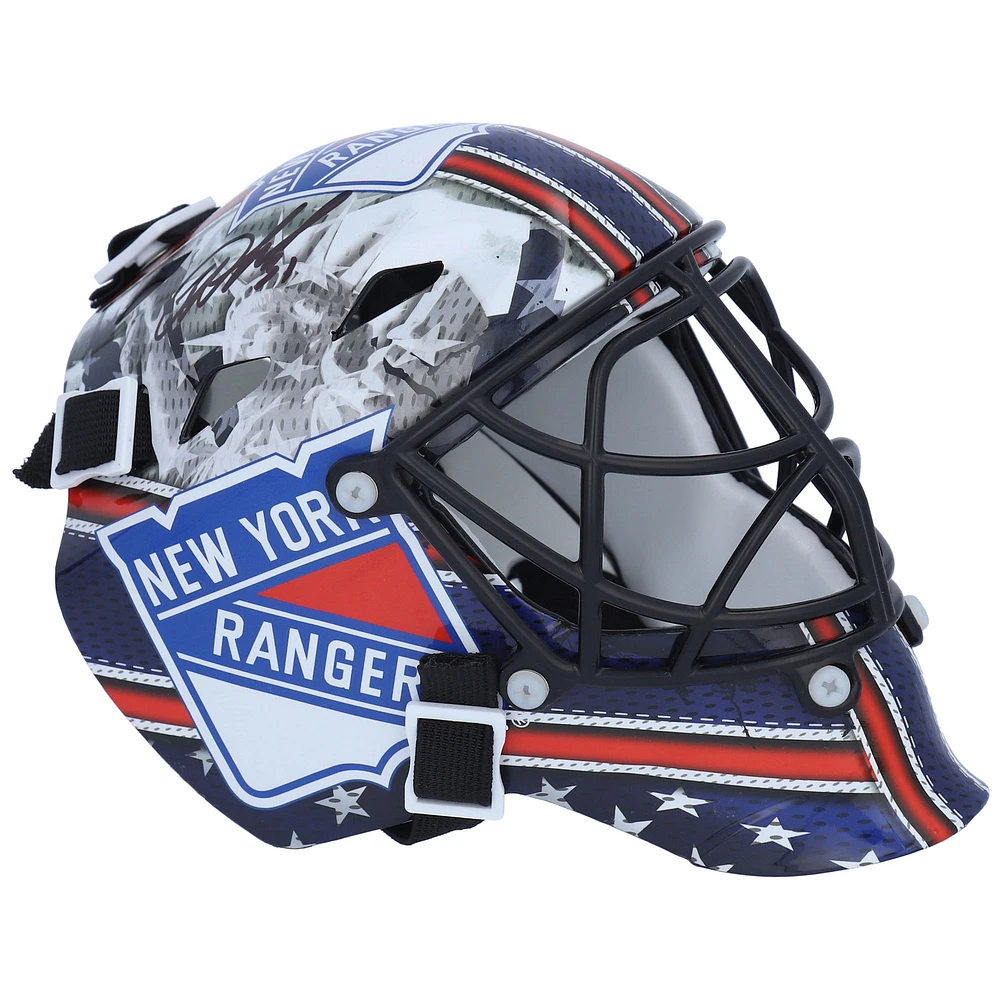 Igor Shesterkin New York Rangers Autographed Mini Goalie Mask