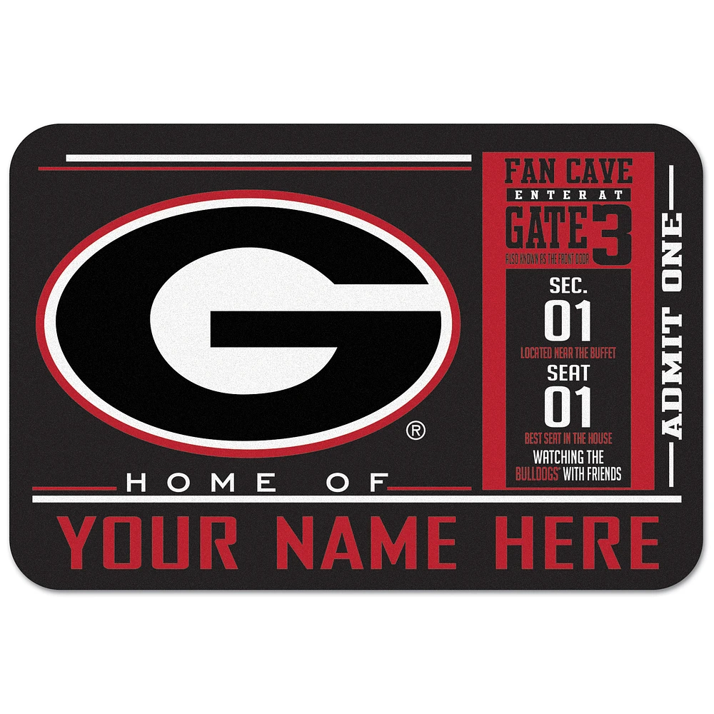 WinCraft Georgia Bulldogs 20'' x 30'' Personalized Floor Mat