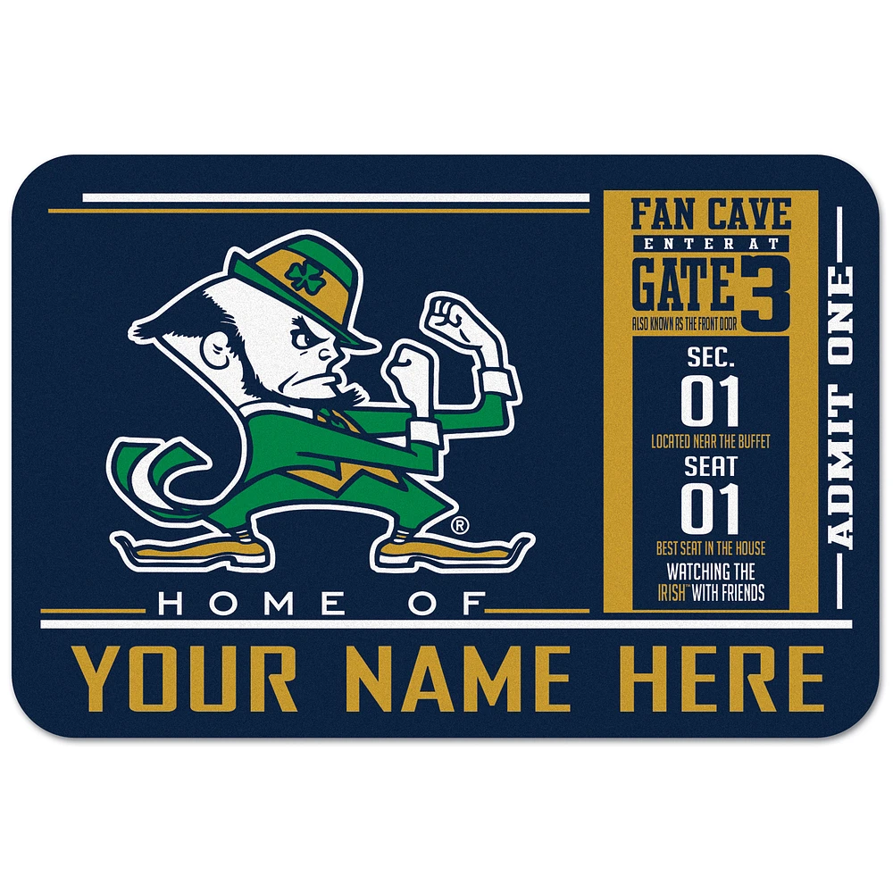 WinCraft Notre Dame Fighting Irish 20'' x 30'' Personalized Floor Mat