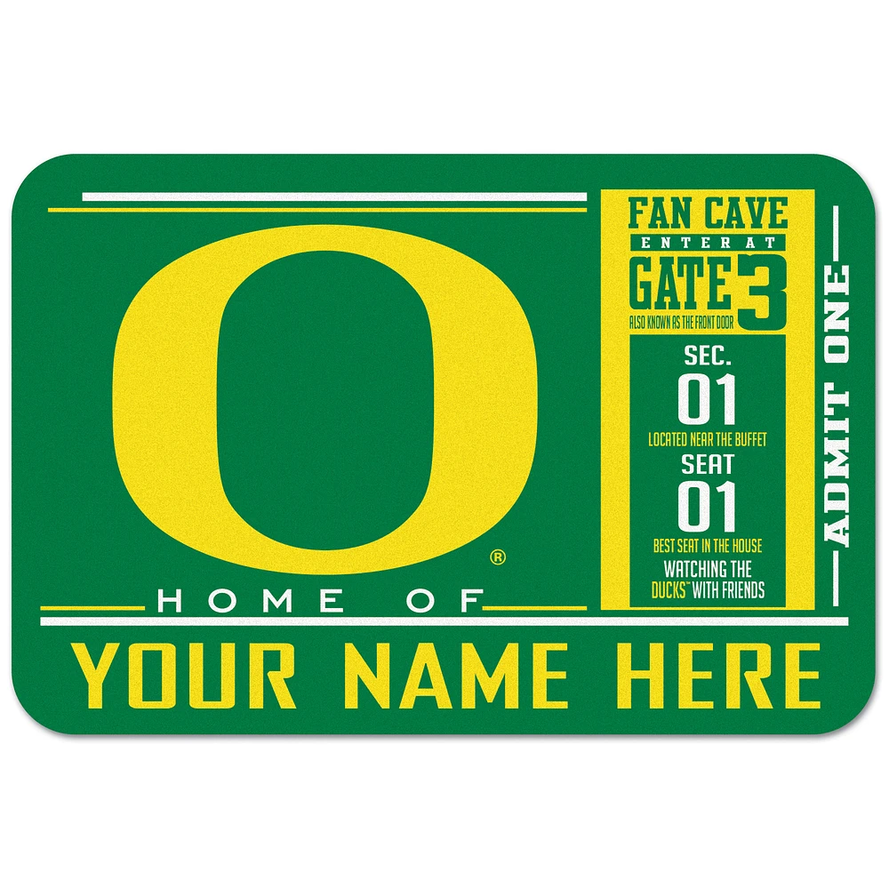 WinCraft Oregon Ducks 20'' x 30'' Personalized Floor Mat