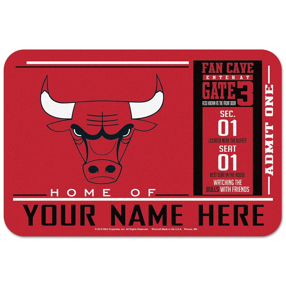 WinCraft Chicago Bulls 20'' x 30'' Personalized Floor Mat