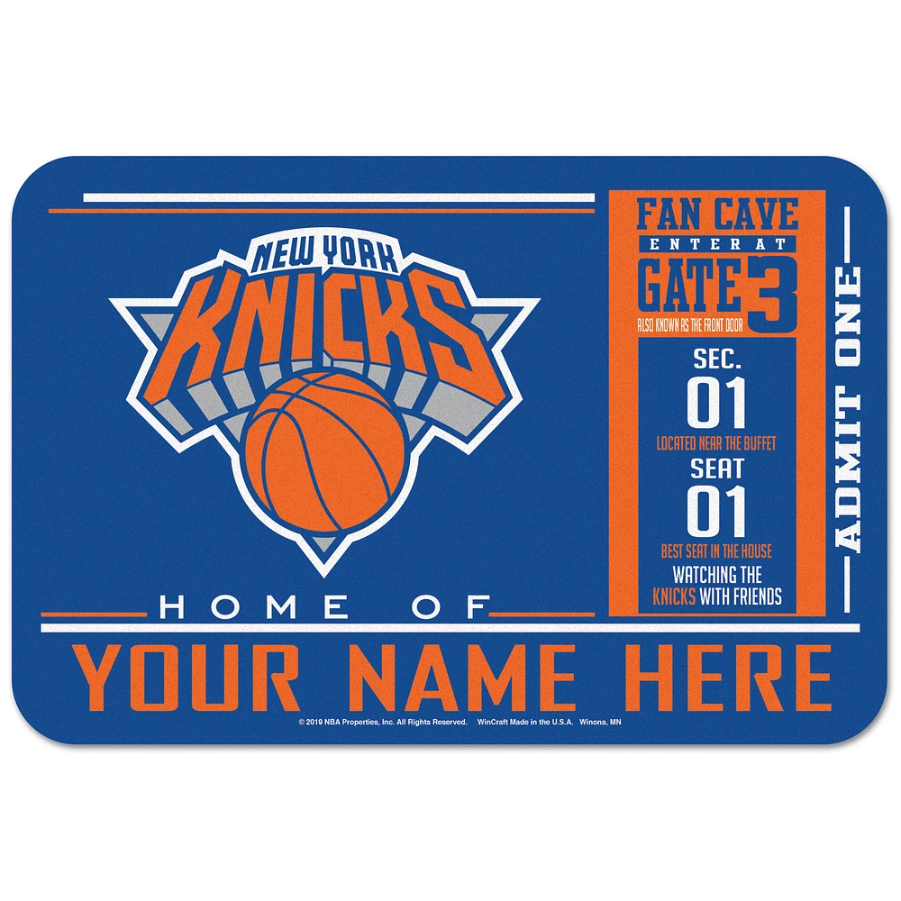 WinCraft New York Knicks 20'' x 30'' Personalized Floor Mat