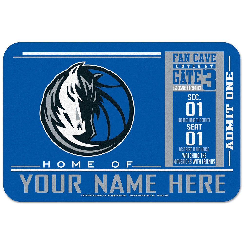 WinCraft Dallas Mavericks 20'' x 30'' Personalized Floor Mat