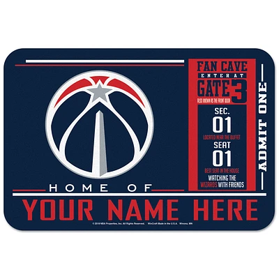 WinCraft Washington Wizards 20'' x 30'' Personalized Floor Mat