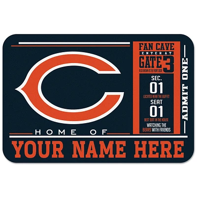 WinCraft Chicago Bears 20'' x 30'' Personalized Floor Mat