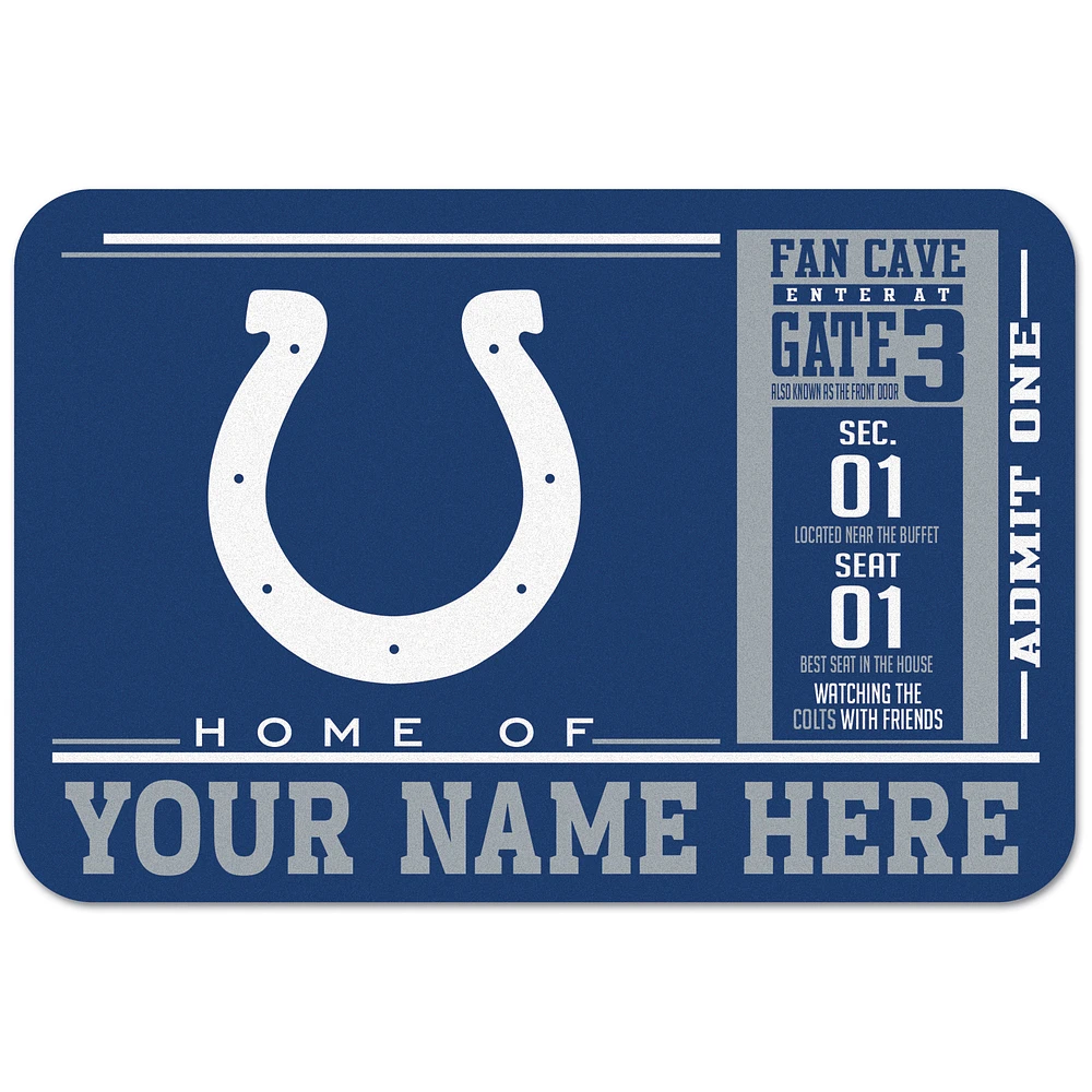 WinCraft Indianapolis Colts 20'' x 30'' Personalized Floor Mat