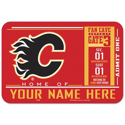 WinCraft Calgary Flames 20'' x 30'' Personalized Floor Mat