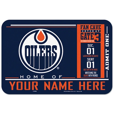 WinCraft Edmonton Oilers 20'' x 30'' Personalized Floor Mat