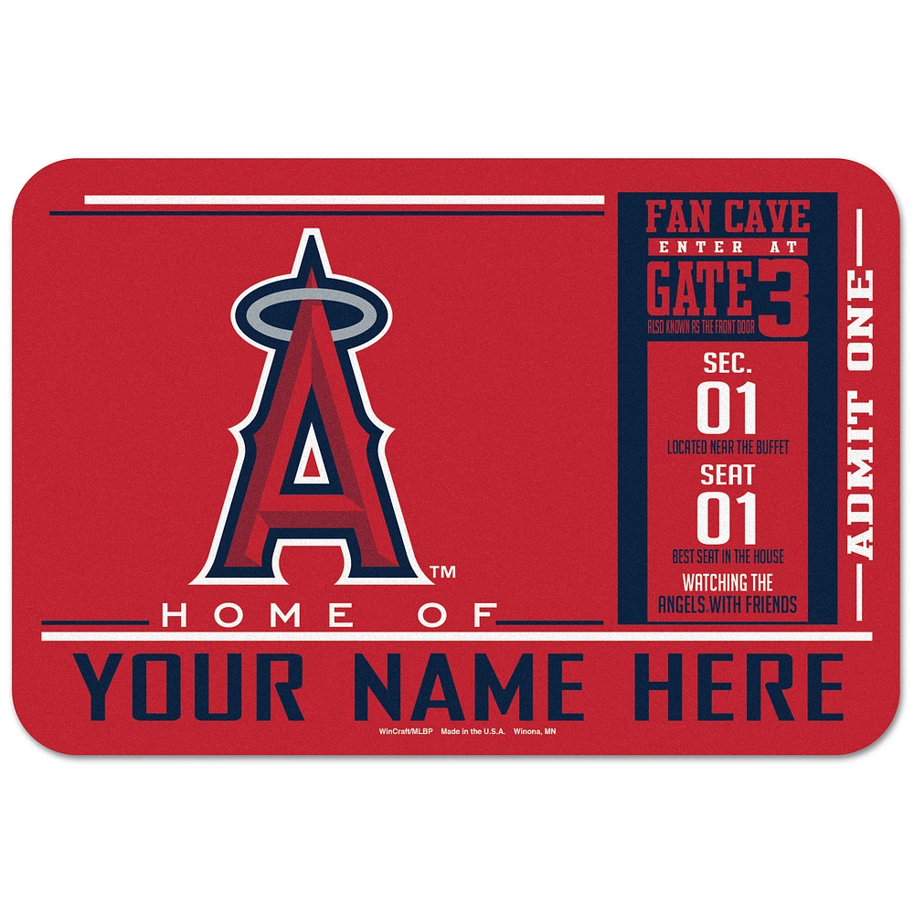 WinCraft Los Angeles Angels 20'' x 30'' Personalized Floor Mat