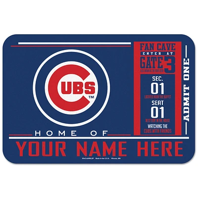 WinCraft Chicago Cubs 20'' x 30'' Personalized Floor Mat