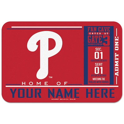 WinCraft Philadelphia Phillies 20'' x 30'' Personalized Floor Mat