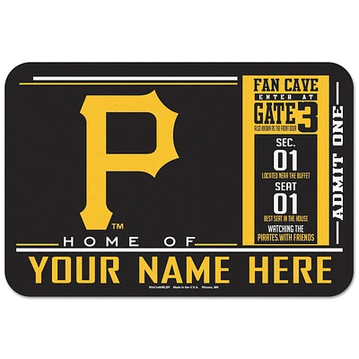 WinCraft Pittsburgh Pirates 20'' x 30'' Personalized Floor Mat