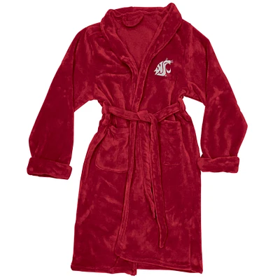 Men's The Northwest Group Crimson Washington State Cougars Silk Touch Bath Robe