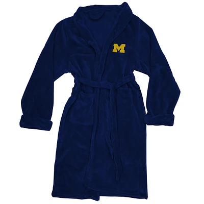 Men's The Northwest Group Navy Michigan Wolverines Silk Touch Bath Robe