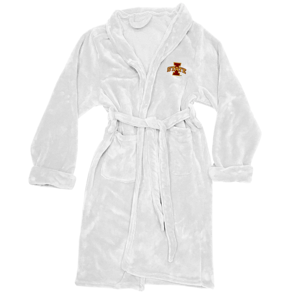 Men's The Northwest Group White Iowa State Cyclones Silk Touch Bath Robe