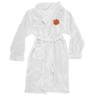 Men's The Northwest Group White Clemson Tigers Silk Touch Bath Robe