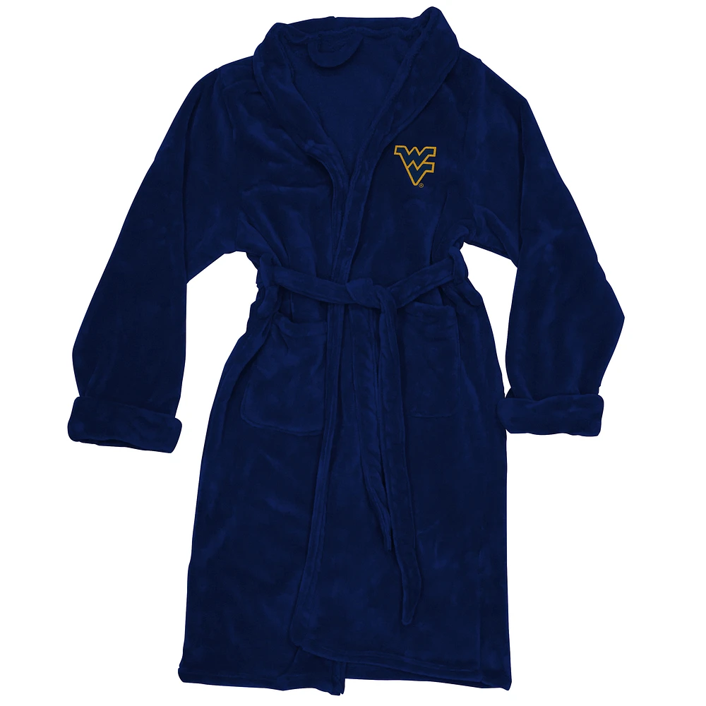 Men's The Northwest Group Navy West Virginia Mountaineers Silk Touch Bath Robe