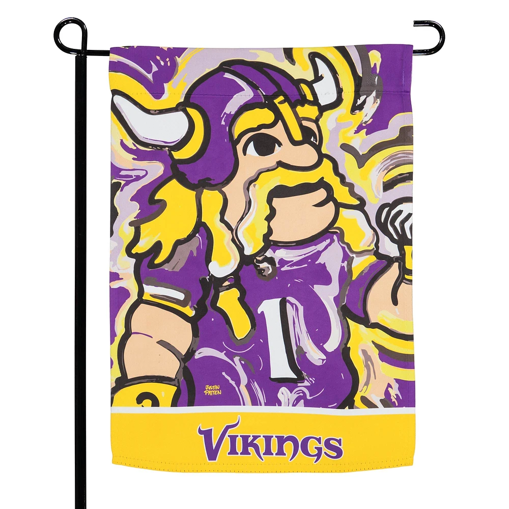 Minnesota Vikings Double-Sided Justin Patten Garden Flag