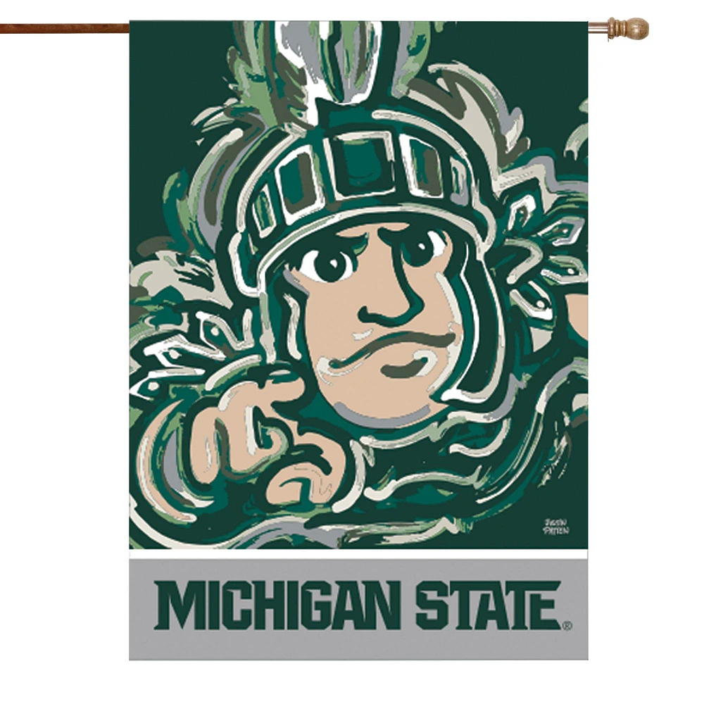Michigan State Spartans Justin Patten House Flag