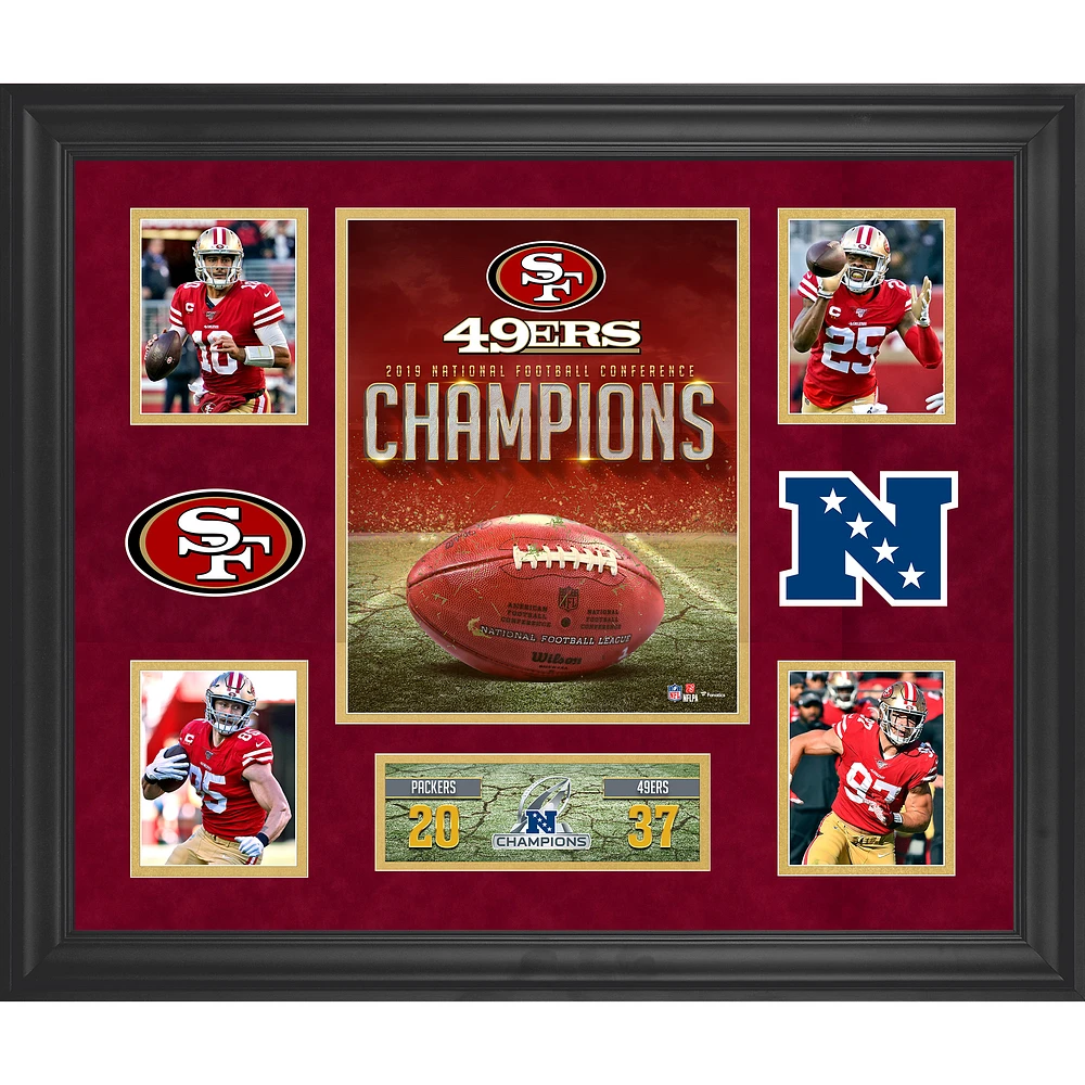 San Francisco 49ers Framed 20" x 24" 2019 NFC Champions Collage