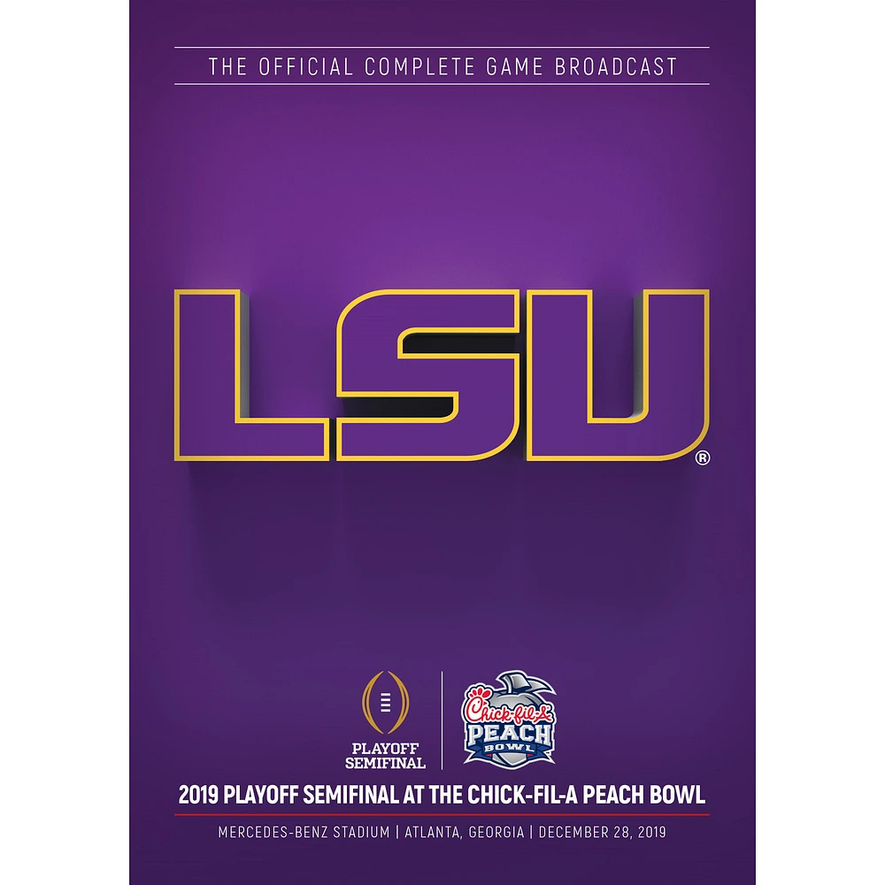LSU Tigers College Football Playoff 2019 Peach Bowl Champions DVD