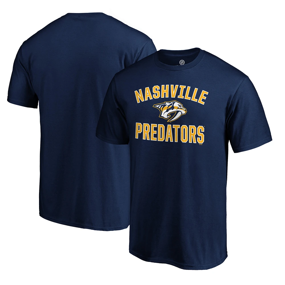 Men's Fanatics Navy Nashville Predators Team Victory Arch T-Shirt