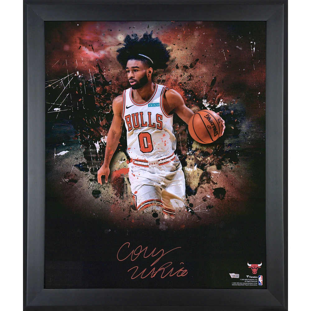 Coby White Chicago Bulls Framed Autographed 20" x 24" In-Focus Photograph