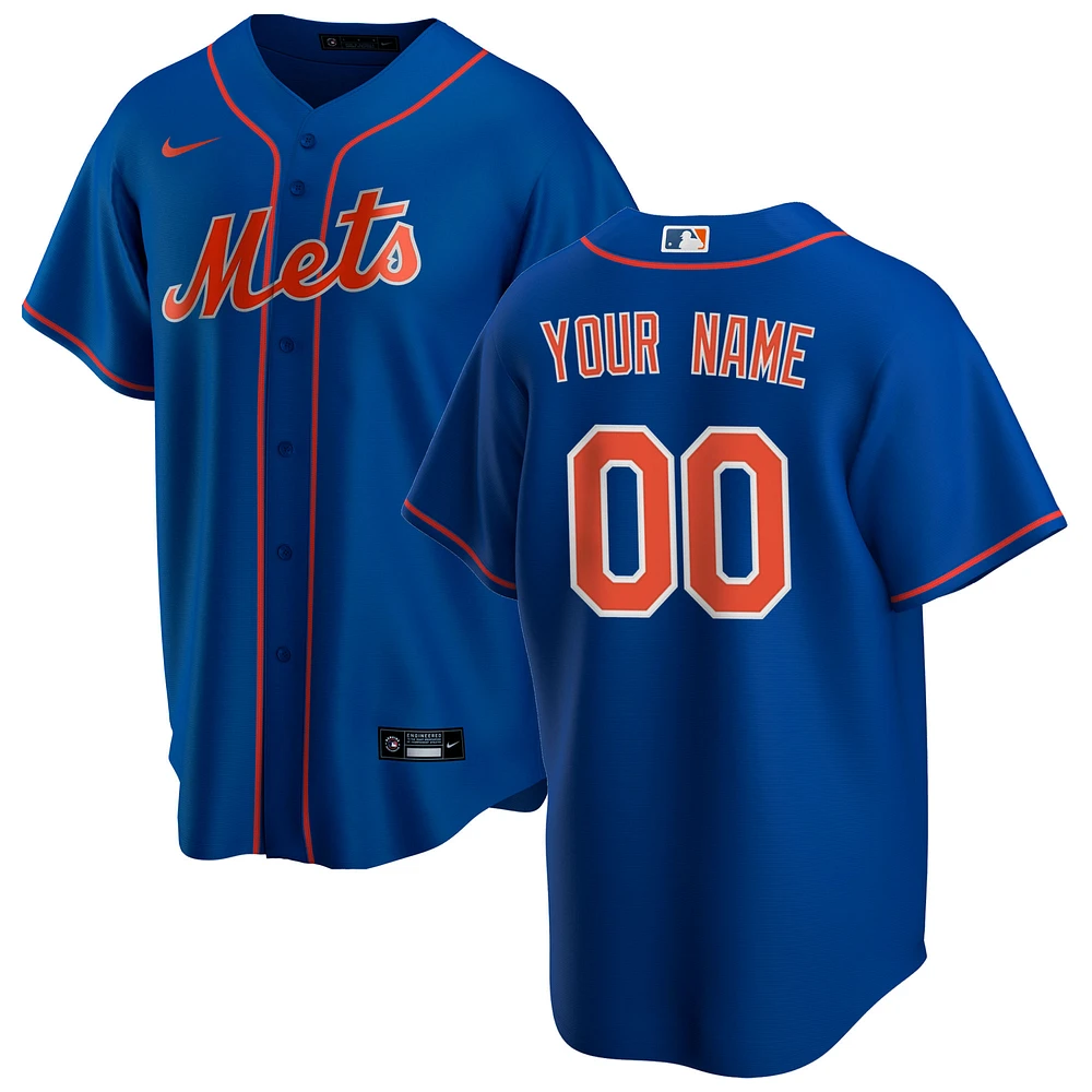 Men's Nike Royal New York Mets Alternate Replica Custom Jersey