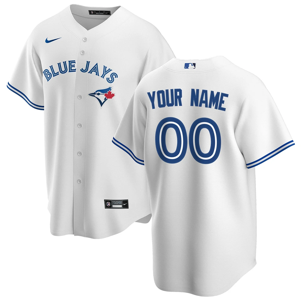 Men's Nike White Toronto Blue Jays Home Replica Custom Jersey