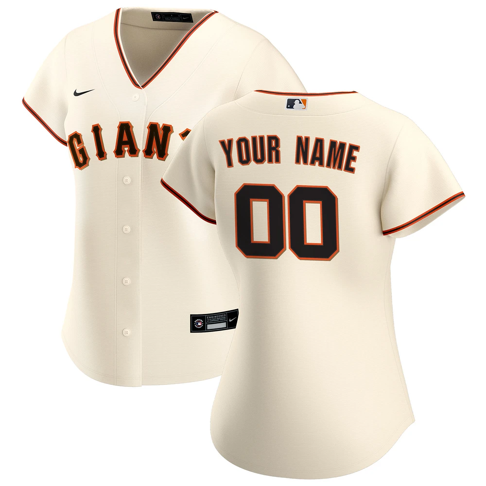 Women's Nike Cream San Francisco Giants Home Replica Custom Jersey